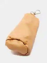 Бежевый ключница кожаная