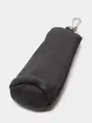 Синий ключница кожаная