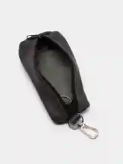 Синий ключница кожаная