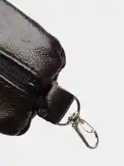 Коралловый меланж ключница кожаная