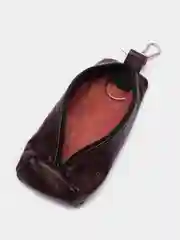 Индиго ключница кожаная