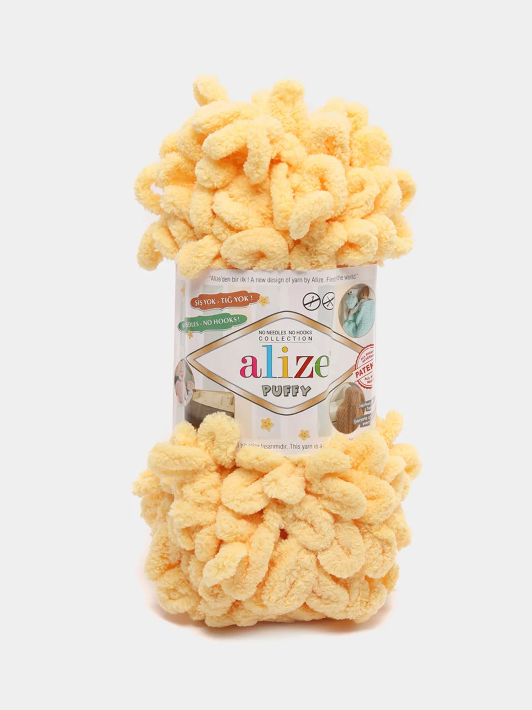 Золотой пряжа Alize Puffy 100% Микрополиэстер 100г 9м (Часть1)