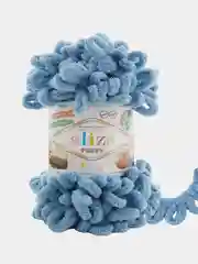 Светло-синий пряжа Alize Puffy 100% Микрополиэстер 100г 9м (Часть1)