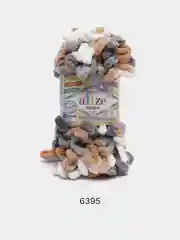 Светло-коричневый пряжа Alize Puffy Color 100% Микрополиэстер 100г  9м
