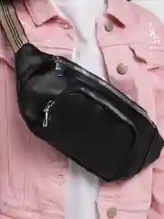 Черный поясная сумка