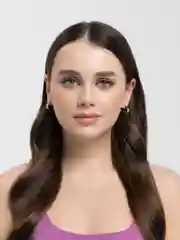 Серьги полукольца маленькие широкие