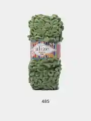 Лесной зеленый пряжа Alize Puffy Fine 100% Микрополиэстер 100г 14м