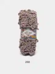 Светло-бежевый пряжа Alize Puffy Fine 100% Микрополиэстер 100г 14м