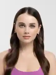 Серьги с жемчугом и петлей из страз