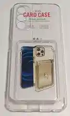 Белый чехол TECNO POVA 3 с карманом для пластиковой карты и защитой камеры