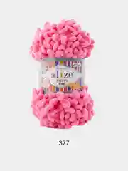 Тёмно-розовый пряжа Alize Puffy Fine 100% Микрополиэстер 100г 14м