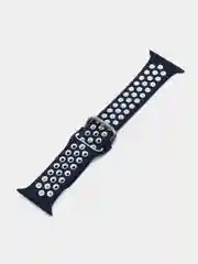 Темно-синий спортивный перфорированный силиконовый ремешок для часов Apple Watch  38 40 42 44 мм