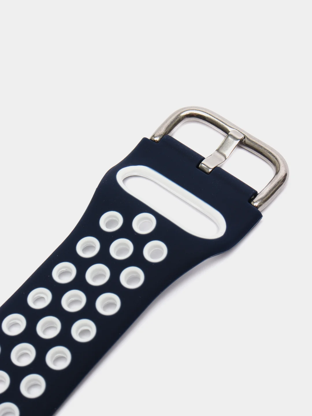 Темно-синий спортивный перфорированный силиконовый ремешок для часов Apple Watch  38 40 42 44 мм