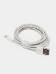 Белый зарядный кабель для  зарядки айфона  и  телефона Micro USB микро 1,5 м