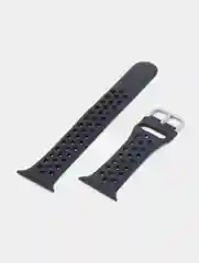 Черный спортивный перфорированный силиконовый ремешок для часов Apple Watch  38 40 42 44 мм