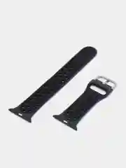 Черный спортивный перфорированный силиконовый ремешок для часов Apple Watch  38 40 42 44 мм