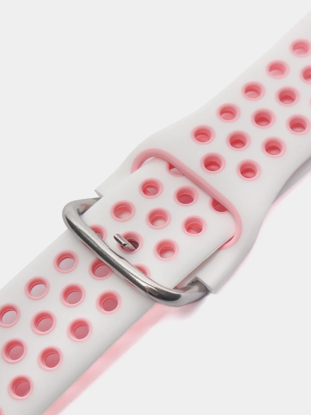 Вишнёвый спортивный перфорированный силиконовый ремешок для часов Apple Watch  38 40 42 44 мм