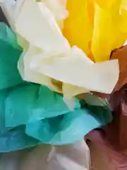 Светло-оранжевый бумага Тишью 50*66 см. Набор 25 листов, 5 цветов. Для упаковки подарков, рукоделия