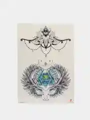 Временная татуировка "Лисы, волки, тигры", 21*15 см