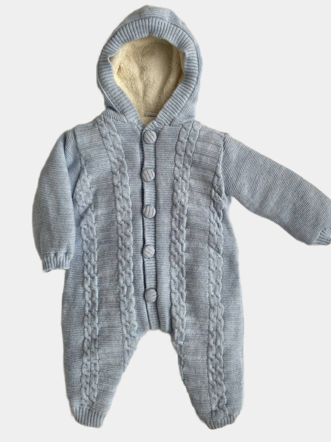 Комбинезон для новорожденных, утепленный, вязаный, плюшевый для мальчика идевочки купить по цене 1490 ₽ в интернет-магазине KazanExpress