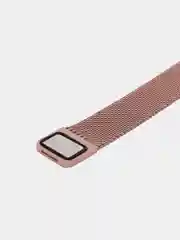 Розовый металлический ремешок для фитнес-браслета Xiaomi Mi Band 7