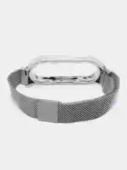 Серебряный металлический ремешок для фитнес-браслета Xiaomi Mi Band 7