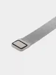 Серебряный металлический ремешок для фитнес-браслета Xiaomi Mi Band 7