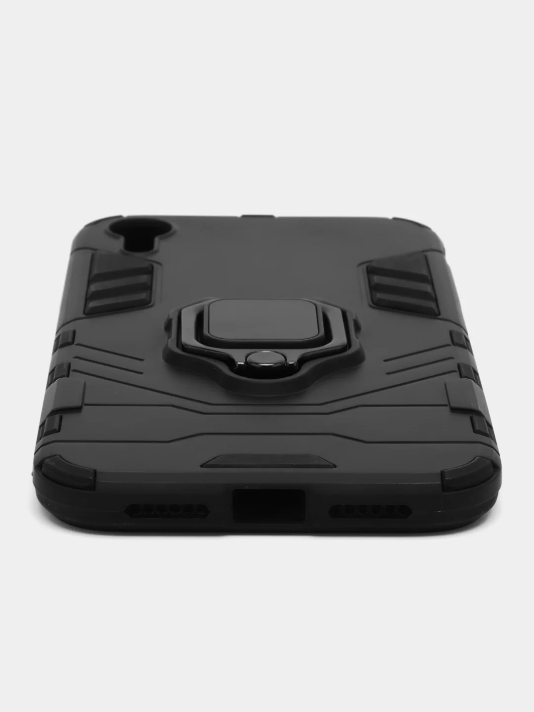 Черный чехол противоударный с кольцом и магнитом для iPhone 7 8 X XS XR 11 12 13 14 pro max айфон