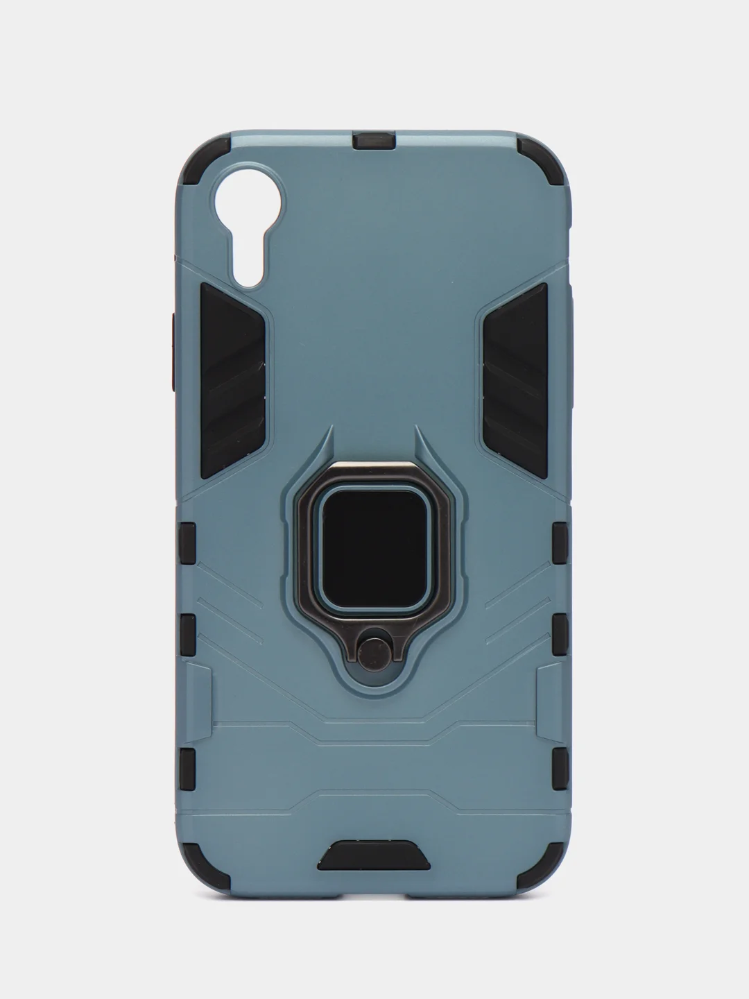 Голубой чехол противоударный с кольцом и магнитом для iPhone 7 8 X XS XR 11 12 13 14 pro max айфон