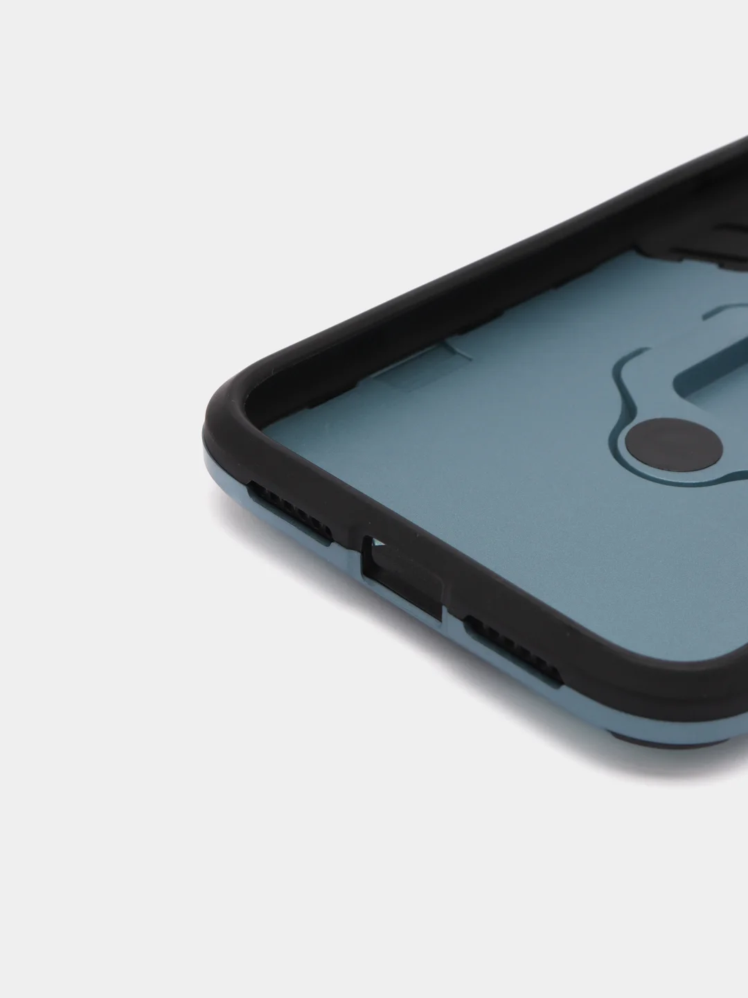 Голубой чехол противоударный с кольцом и магнитом для iPhone 7 8 X XS XR 11 12 13 14 pro max айфон
