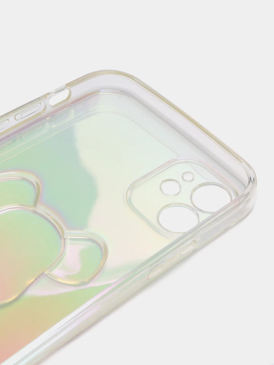 Белый чехол "Мишка" для iPhone 13 Pro, 11