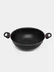 Черный казан(жаровня)со съемными ручками, 3.5 л, диаметр 28 см
