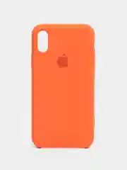 Оранжевый чехол Silicone Case для iPhone X/XS