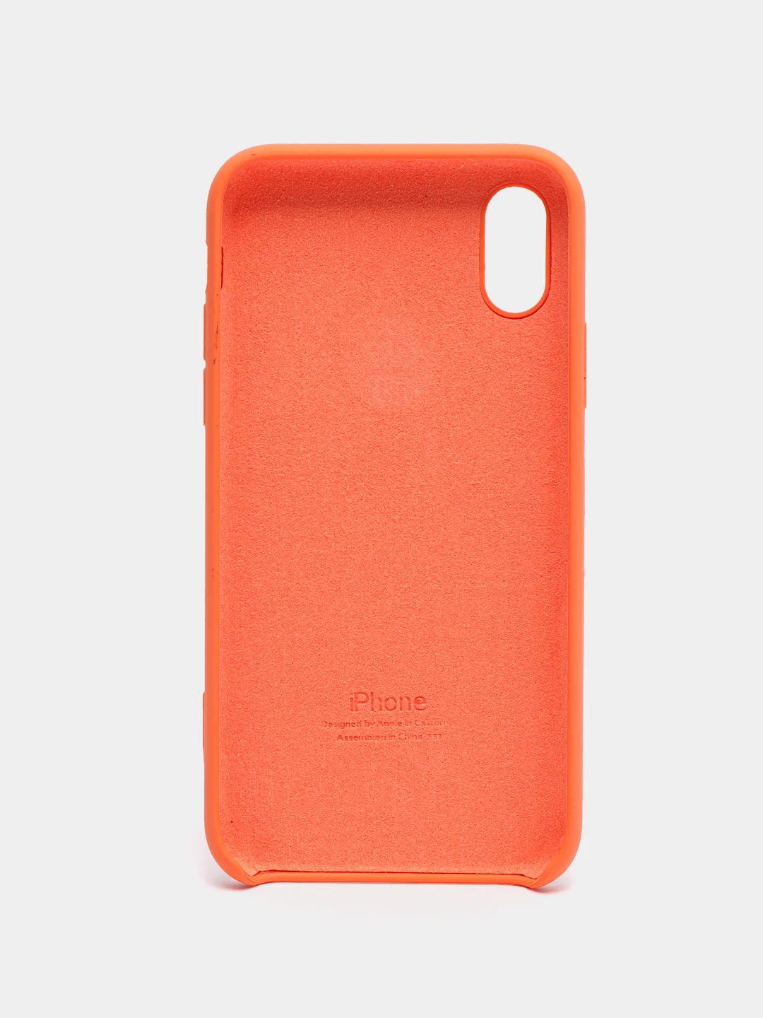 Оранжевый чехол Silicone Case для iPhone X/XS