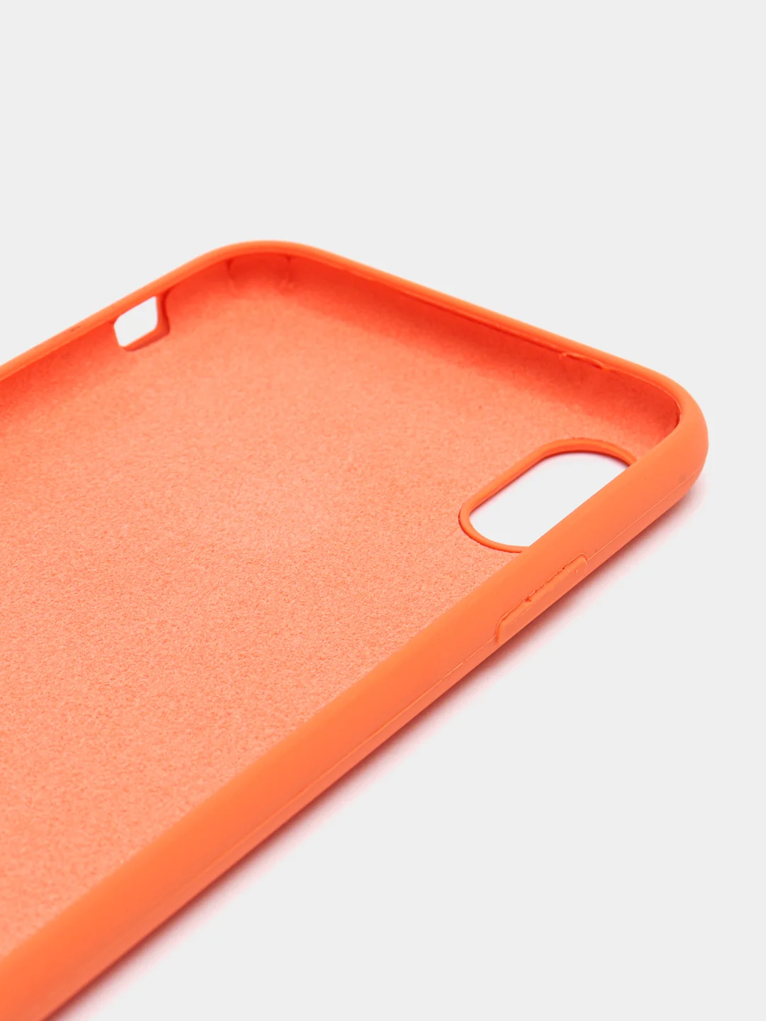 Оранжевый чехол Silicone Case для iPhone X/XS