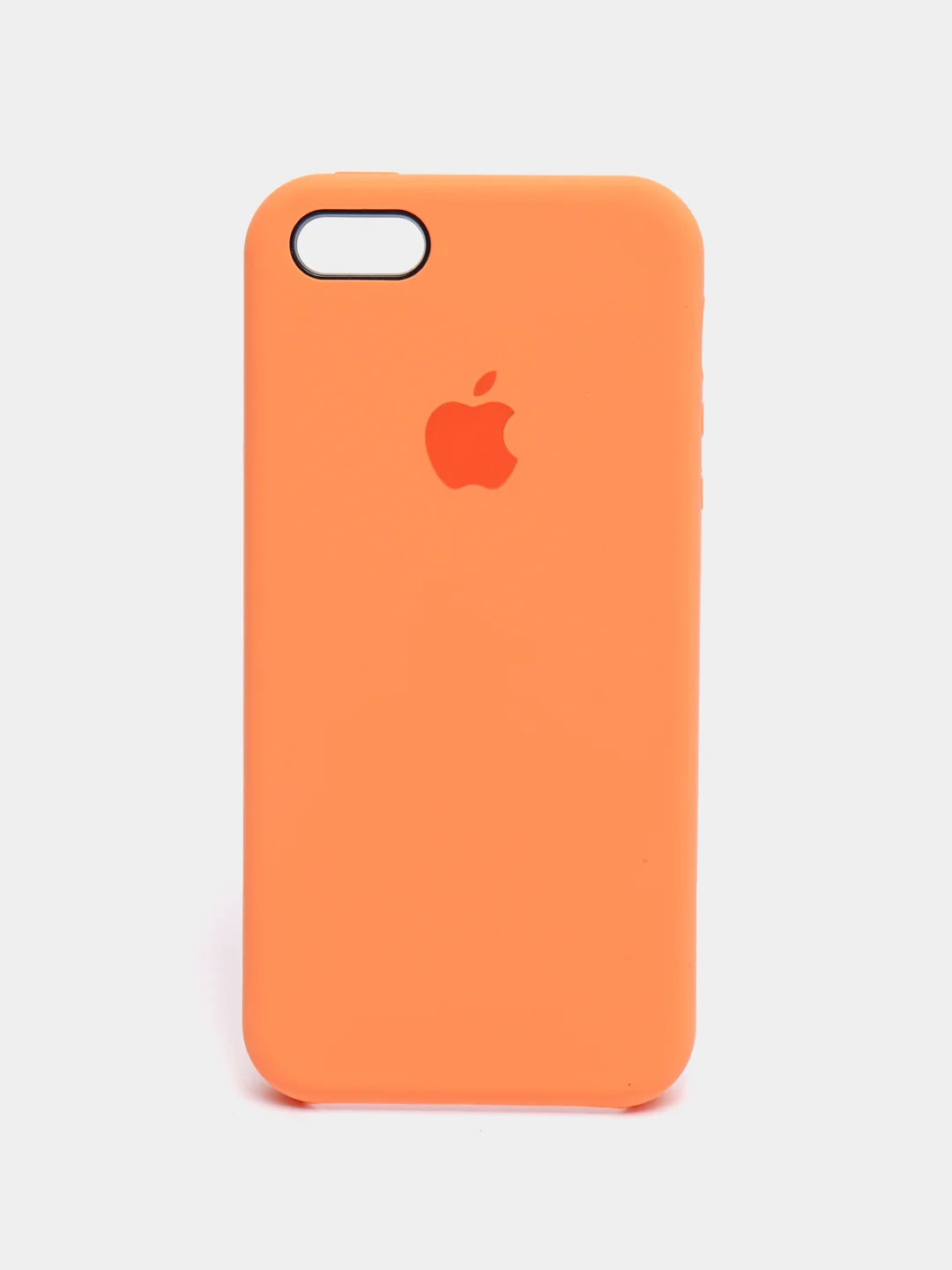 Светло-оранжевый чехол Silicone Case для iPhone 5/5S/SE