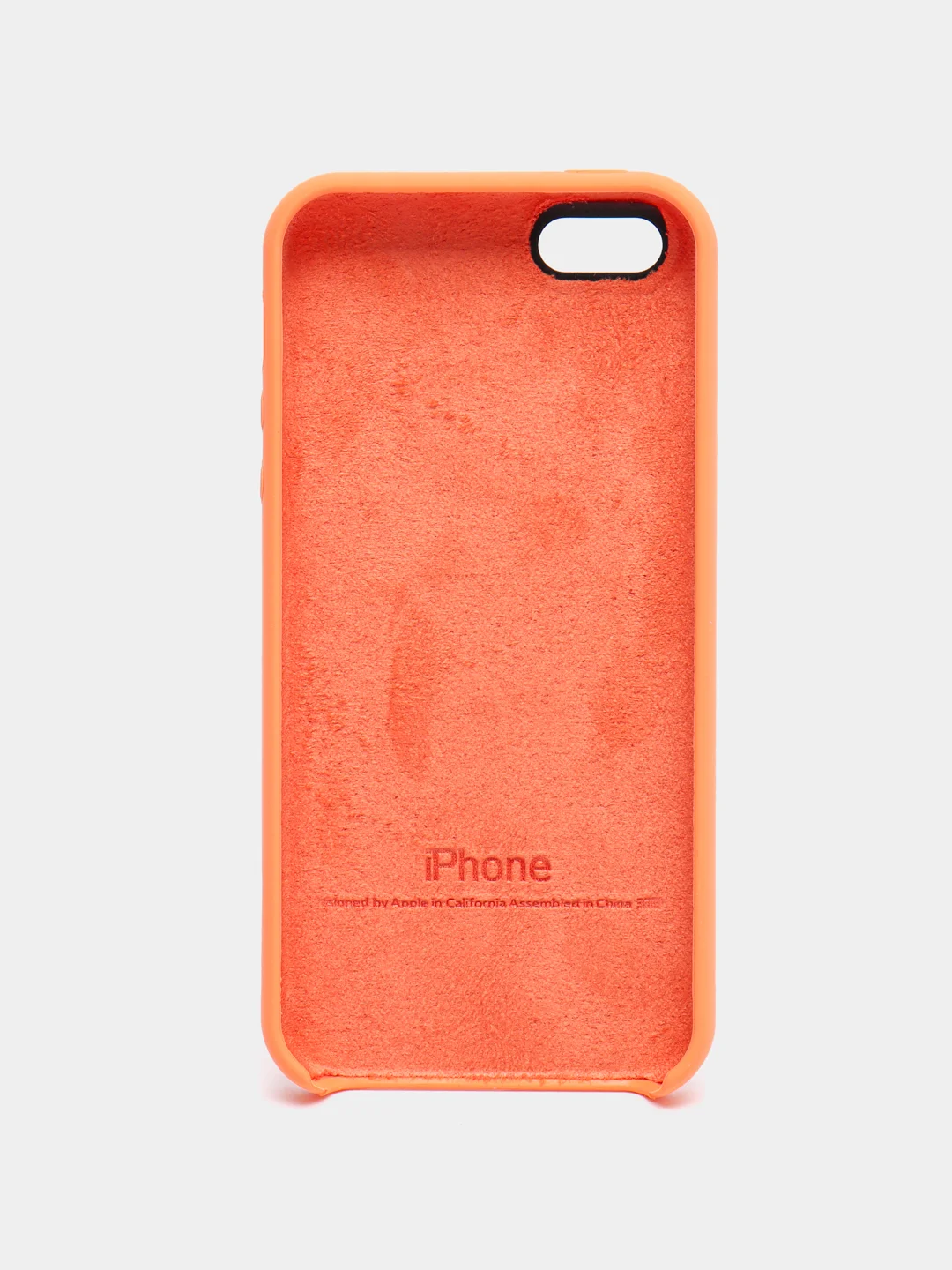Светло-оранжевый чехол Silicone Case для iPhone 5/5S/SE