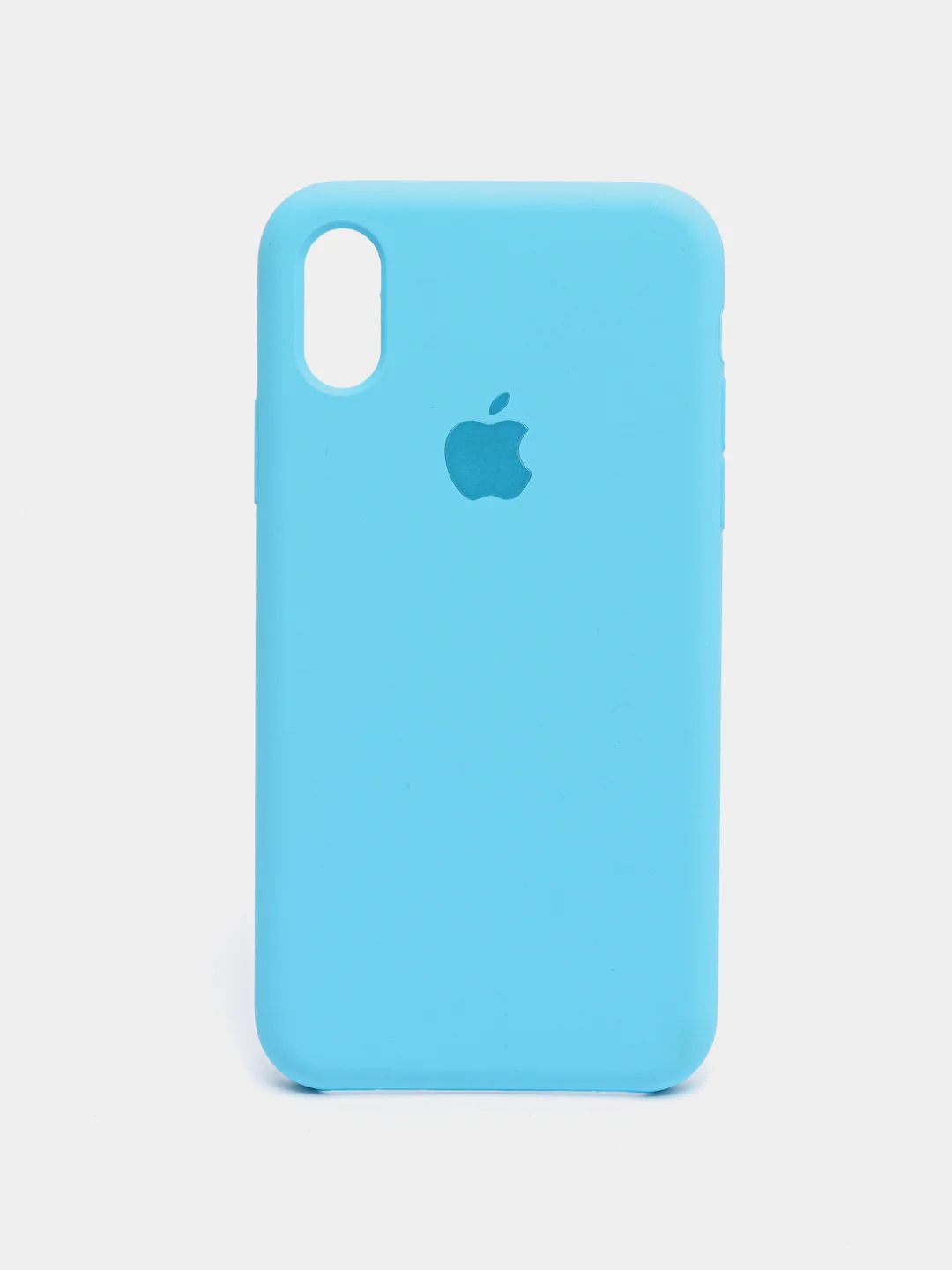 Голубой чехол Silicone Case для iPhone X/XS
