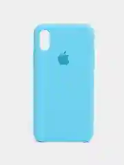 Голубой чехол Silicone Case для iPhone X/XS