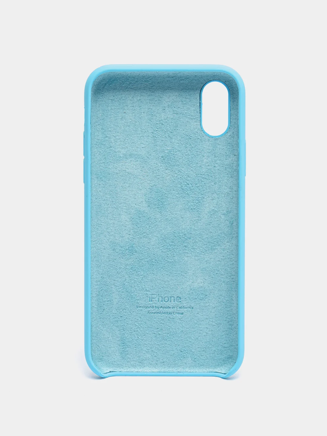 Голубой чехол Silicone Case для iPhone X/XS
