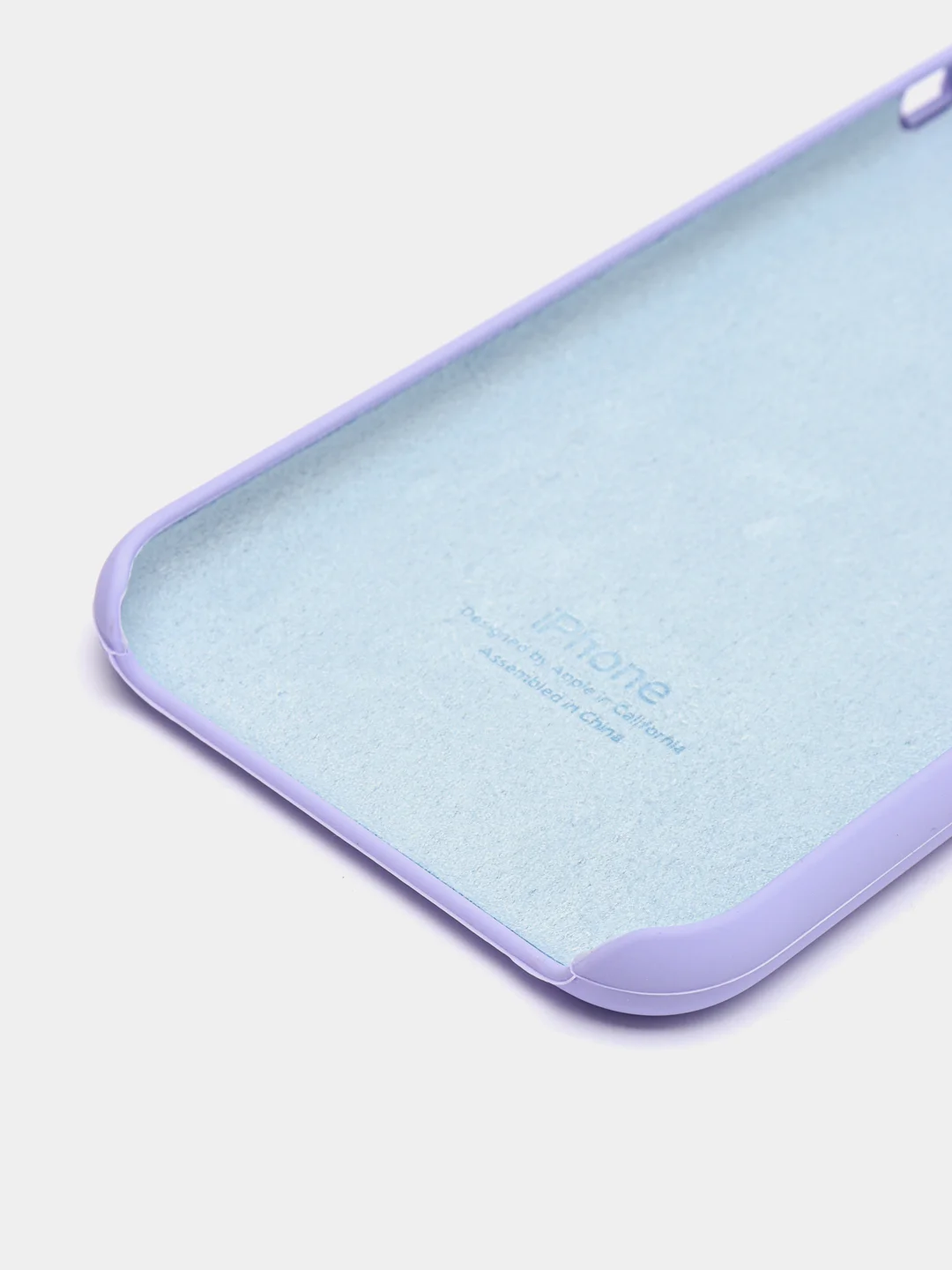Лавандовый чехол Silicone Case для iPhone X/XS