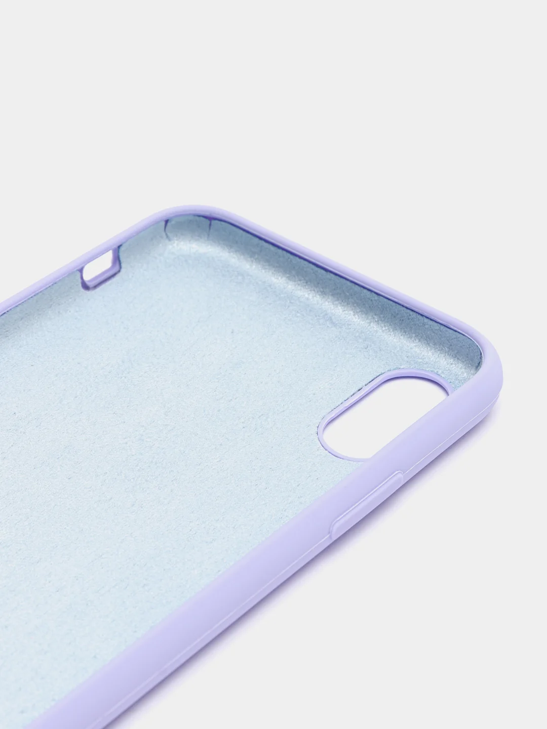 Лавандовый чехол Silicone Case для iPhone X/XS