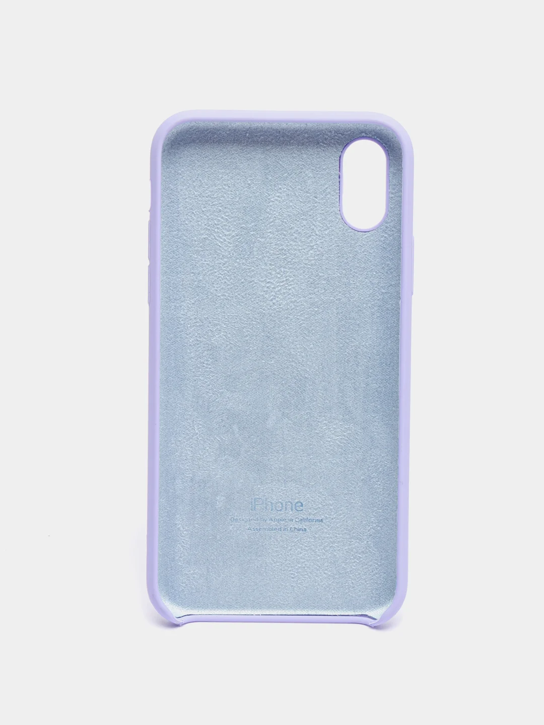 Лавандовый чехол Silicone Case для iPhone X/XS