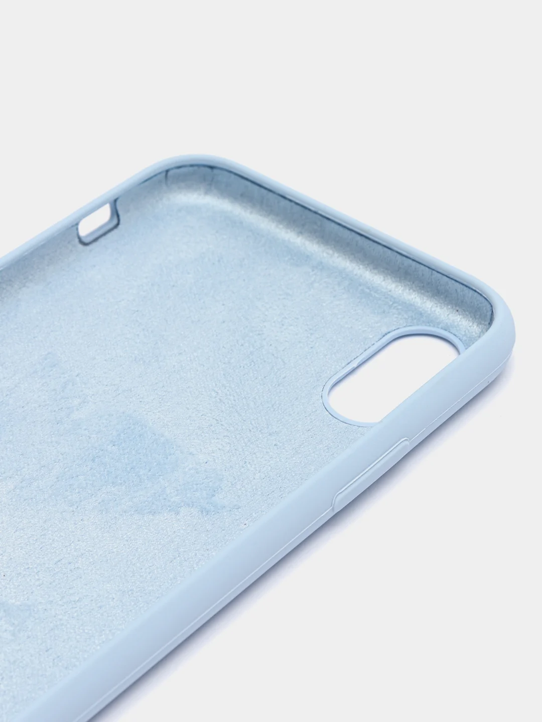Небесно-голубой чехол Silicone Case для iPhone X/XS