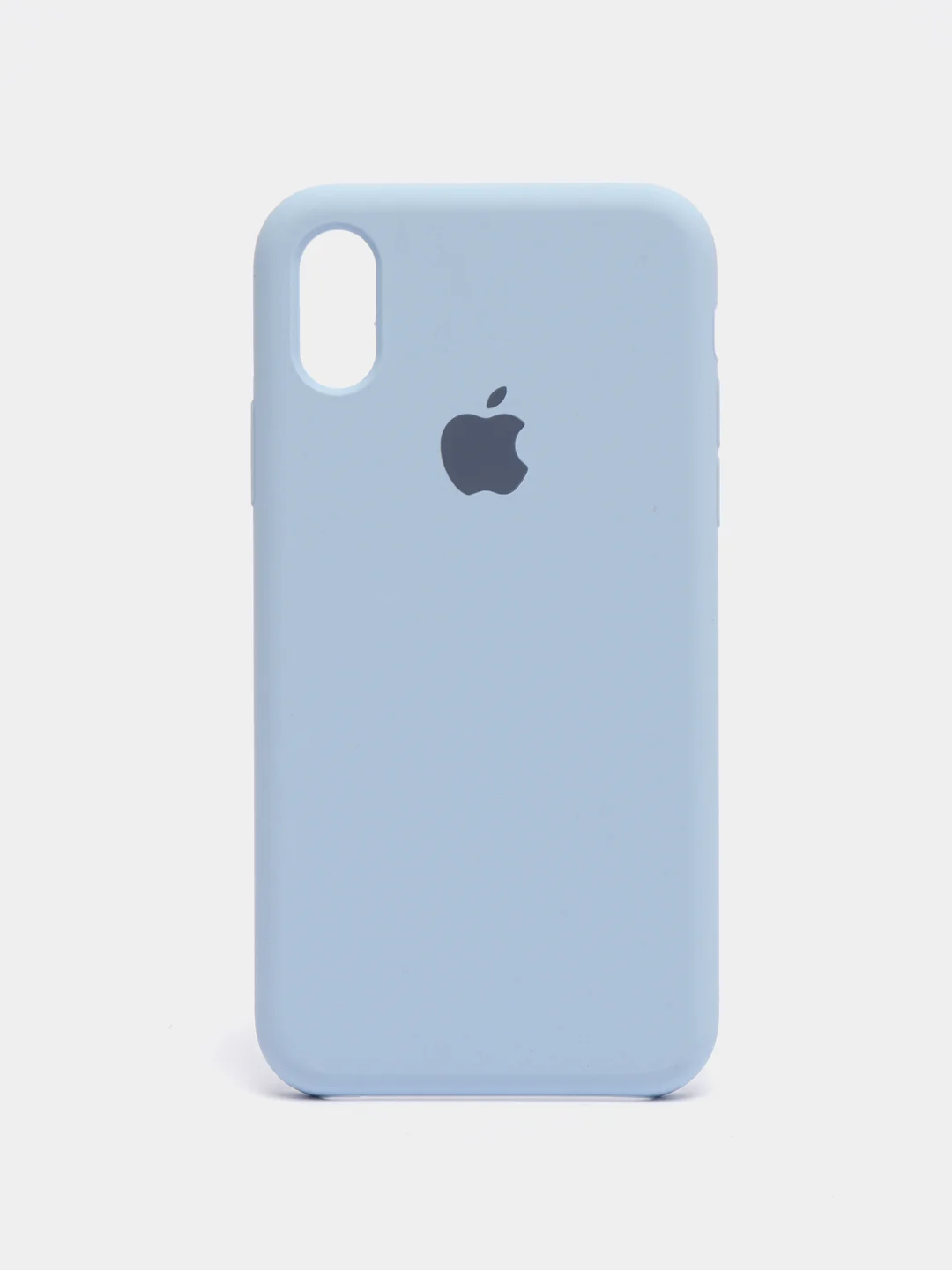 Небесно-голубой чехол Silicone Case для iPhone X/XS