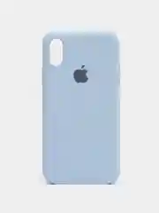 Небесно-голубой чехол Silicone Case для iPhone X/XS