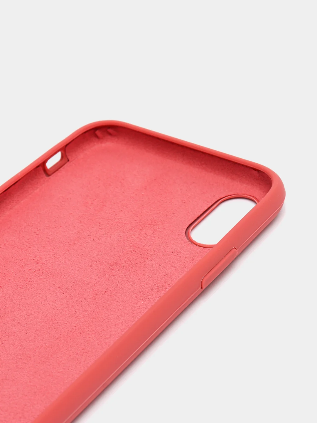 Коралловый чехол Silicone Case для iPhone X/XS
