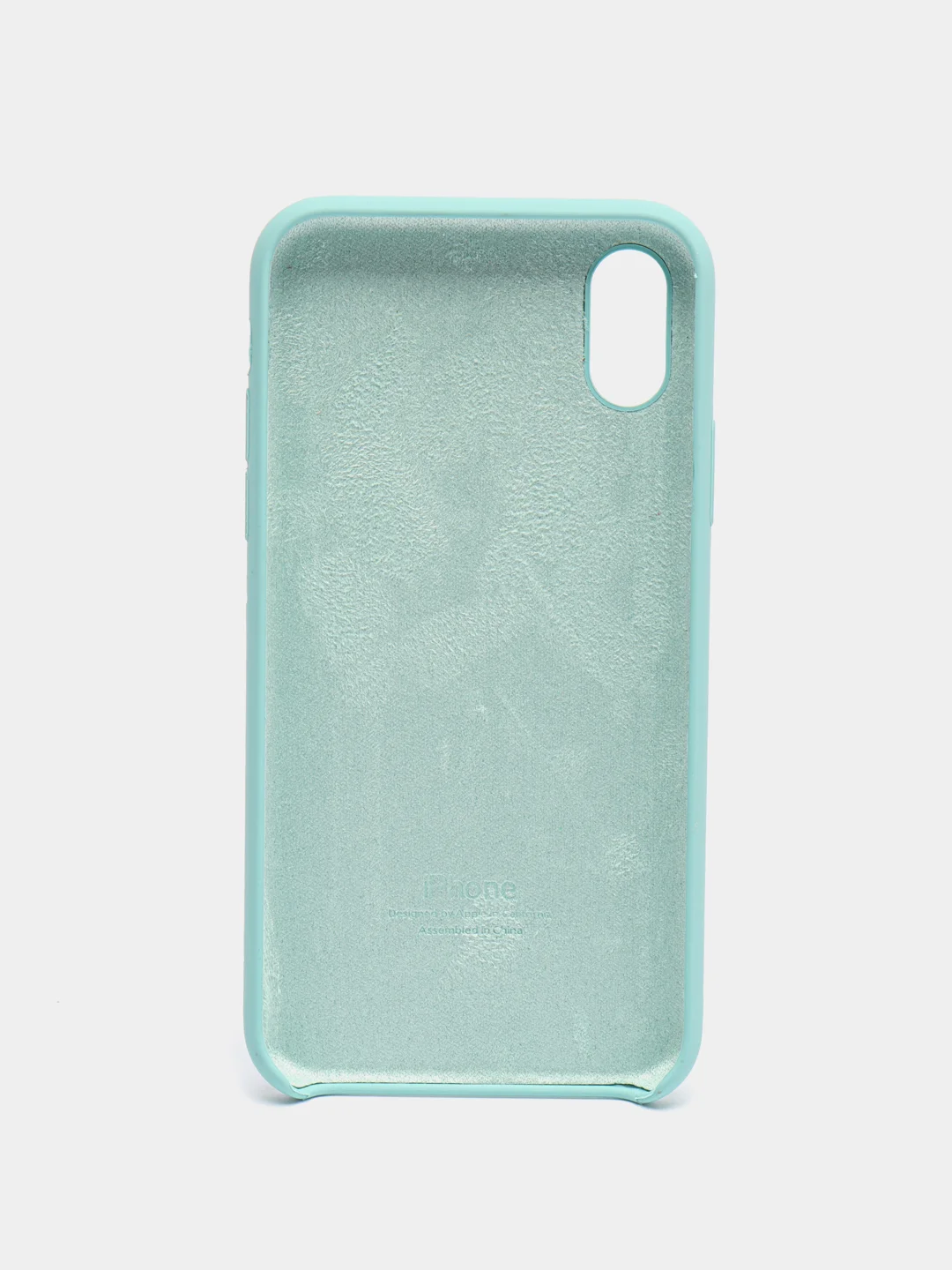 Бирюзовый чехол Silicone Case для iPhone X/XS