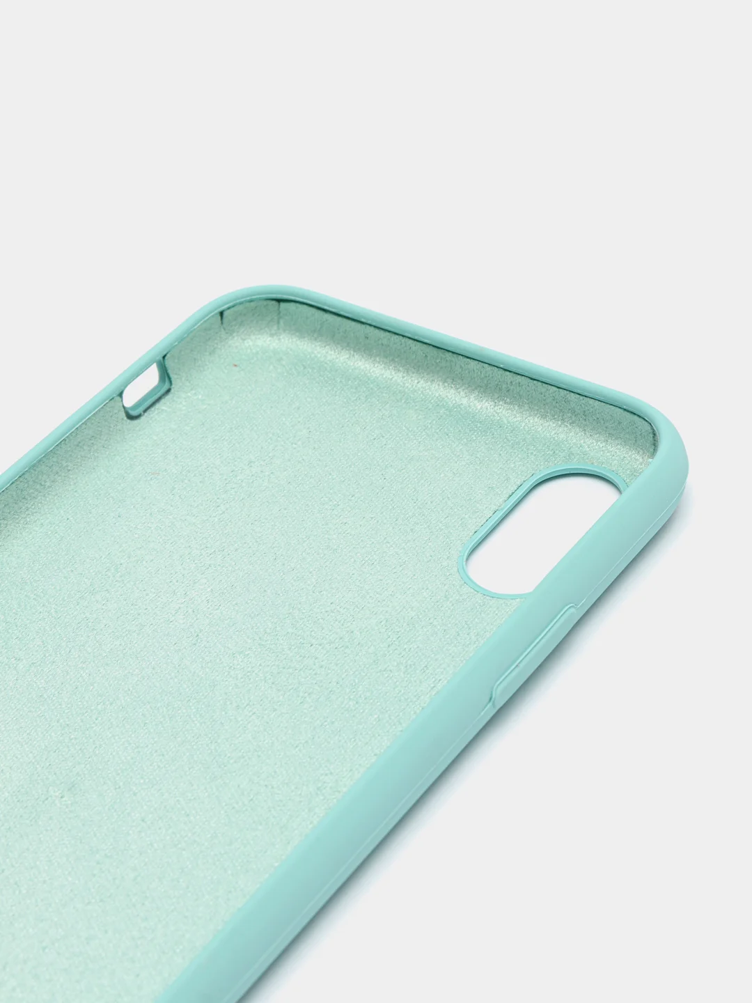 Бирюзовый чехол Silicone Case для iPhone X/XS