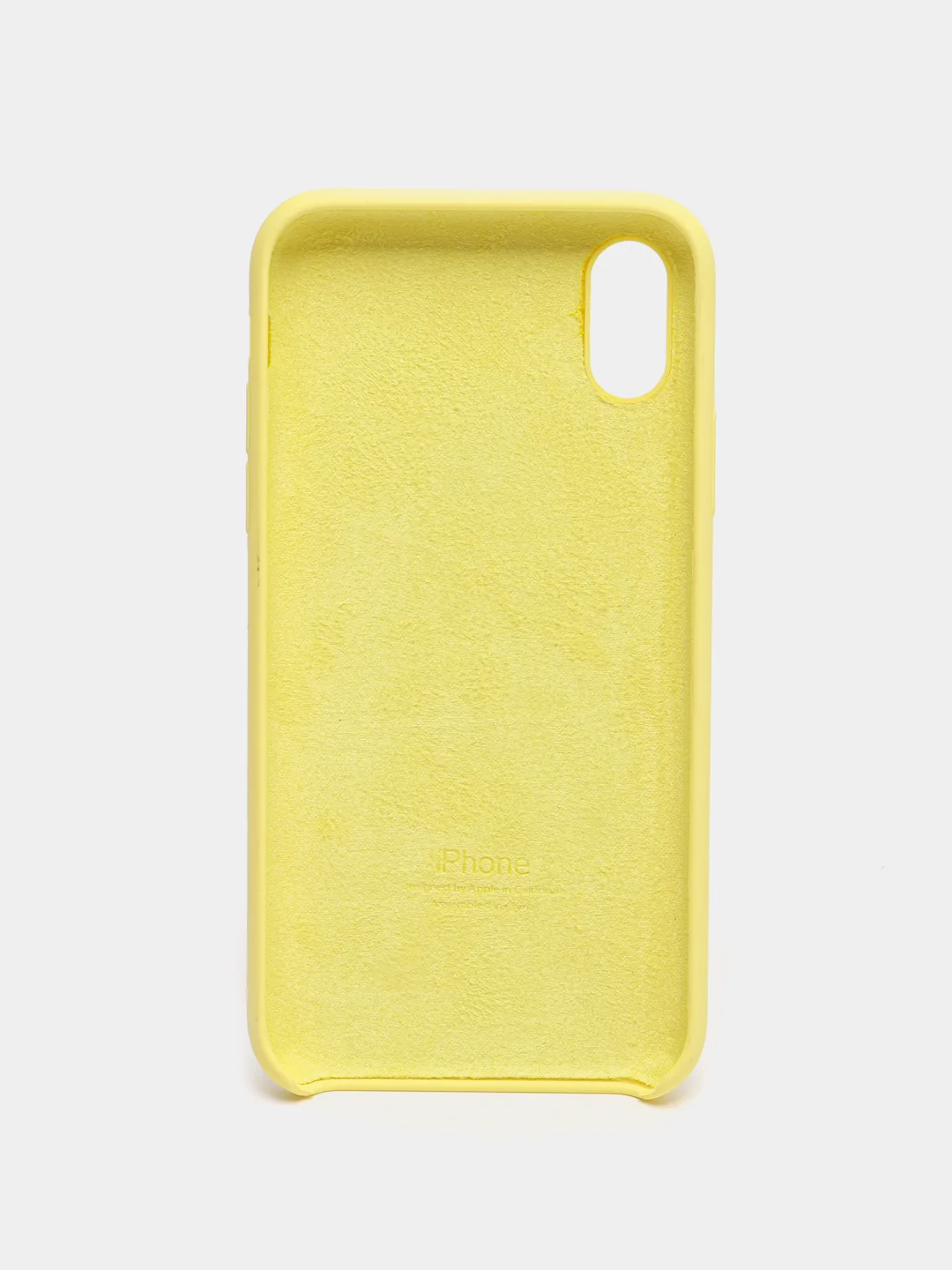Лимонный чехол Silicone Case для iPhone X/XS